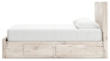 Lawroy Light Natural Queen Storage Platform Bed with 6 Drawers by Ashley at Eve Furniture