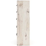 Lawroy Light Natural Storage Panel Bedroom Set with 2 Footboard Drawers by Ashley at Eve Furniture