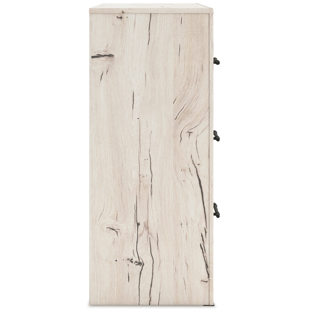 Lawroy Light Natural Storage Panel Bedroom Set with 2 Footboard Drawers by Ashley at Eve Furniture