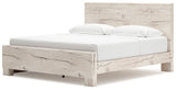 Lawroy Light Natural Storage Panel Bedroom Set with 2 One-Side Drawers by Ashley at Eve Furniture