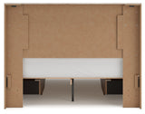 Lawroy Light Natural Storage Panel Bedroom Set with 4 Side Drawers by Ashley at Eve Furniture