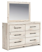 Lawroy Light Natural Storage Panel Bedroom Set with 6 Drawers by Ashley at Eve Furniture