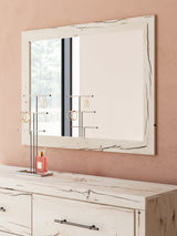 Lawroy Light Natural Storage Panel Bedroom Set with 6 Drawers by Ashley at Eve Furniture