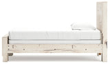Lawroy Light Natural Twin Panel Bed by Ashley at Eve Furniture