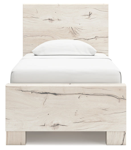 Lawroy Light Natural Twin Storage Platform Bed with 4 Drawers by Ashley at Eve Furniture