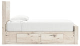 Lawroy Light Natural Twin Storage Platform Bed with 4 Drawers by Ashley at Eve Furniture