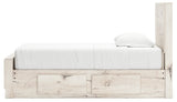 Lawroy Light Natural Twin Storage Platform Bed with 4 Drawers by Ashley at Eve Furniture