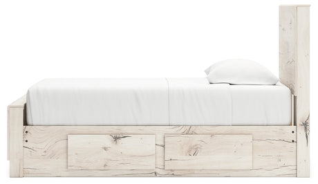 Lawroy Light Natural Twin Storage Platform Bed with 4 Drawers by Ashley at Eve Furniture