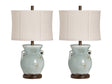 Lawson Blue Table Lamp (Set of 2) by Crestview at Eve Furniture