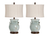 Lawson Blue Table Lamp (Set of 2) by Crestview at Eve Furniture