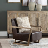 Lawson Brown/Tan Accent Chair by Crestview at Eve Furniture
