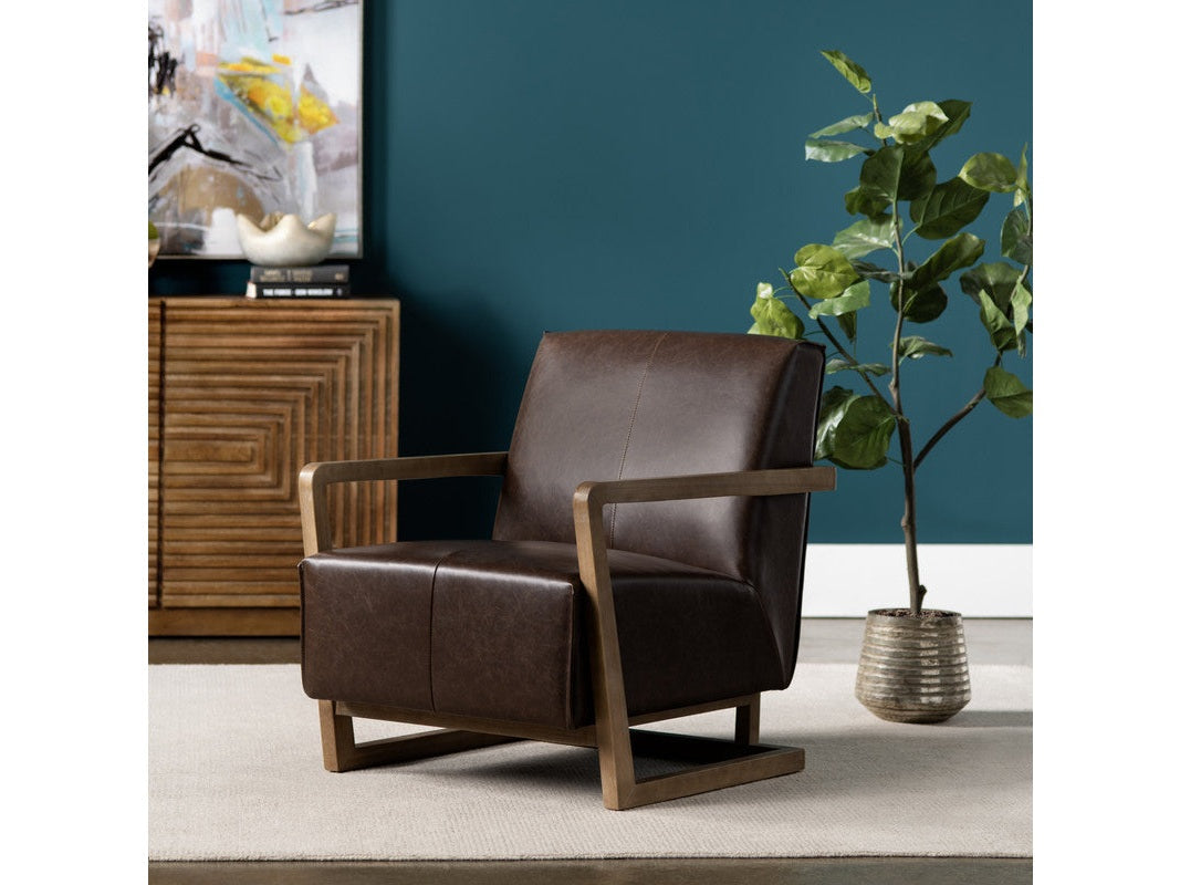 Lawson Brown/Tan Accent Chair by Crestview at Eve Furniture