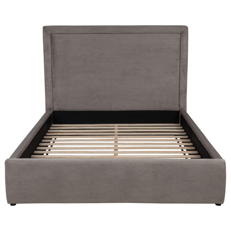 Lawson Mushroom 55-inch Upholstered Eastern King Platform Bed by Coaster at Eve Furniture