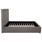 Lawson Mushroom 55-inch Upholstered Eastern King Platform Bed by Coaster at Eve Furniture