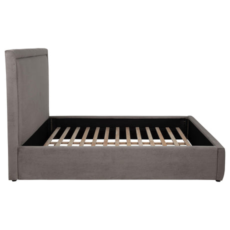 Lawson Mushroom 55-inch Upholstered Eastern King Platform Bed by Coaster at Eve Furniture