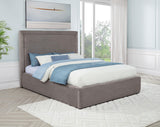 Lawson Mushroom 55-inch Upholstered Eastern King Platform Bed by Coaster at Eve Furniture