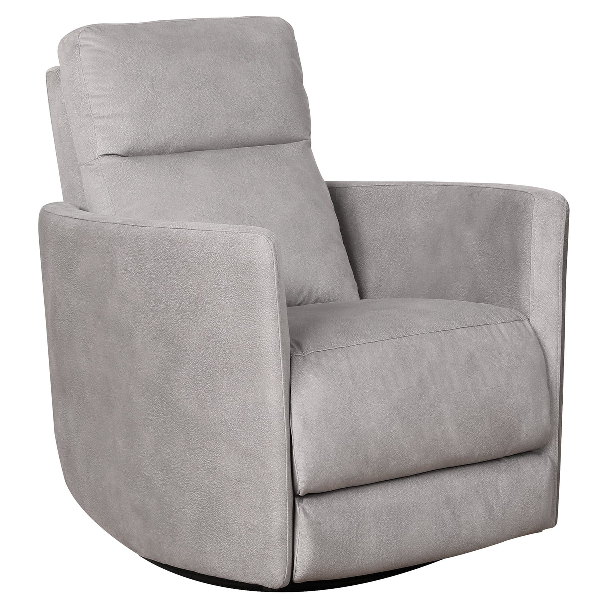 Lawson Swivel Glider Suede Recliner Chair - Latte by Ashcroft Furniture at Eve Furniture