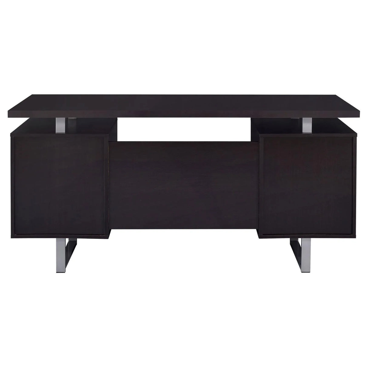 Lawtey Cappuccino Rectangular Storage Office Desk by Coaster at Eve Furniture