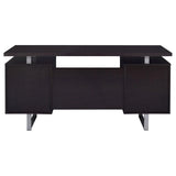 Lawtey Cappuccino Rectangular Storage Office Desk by Coaster at Eve Furniture