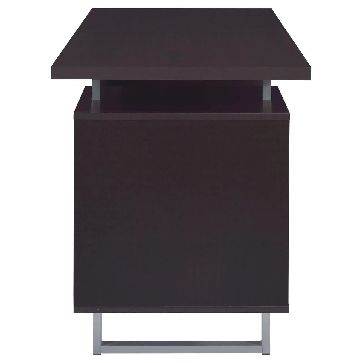 Lawtey Cappuccino Rectangular Storage Office Desk by Coaster at Eve Furniture