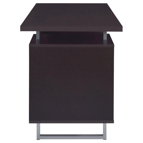 Lawtey Cappuccino Rectangular Storage Office Desk by Coaster at Eve Furniture