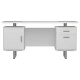 Lawtey White Gloss Floating Top Office Desk