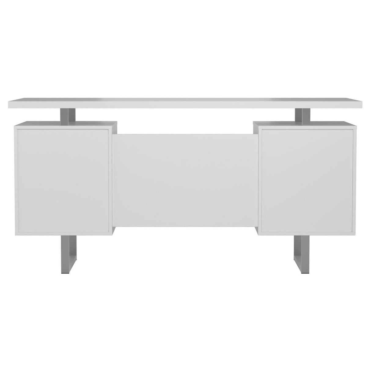 Lawtey White Gloss Floating Top Office Desk