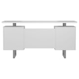 Lawtey White Gloss Floating Top Office Desk