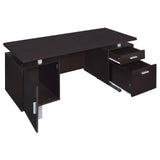 Lawtey Cappuccino Rectangular Storage Office Desk