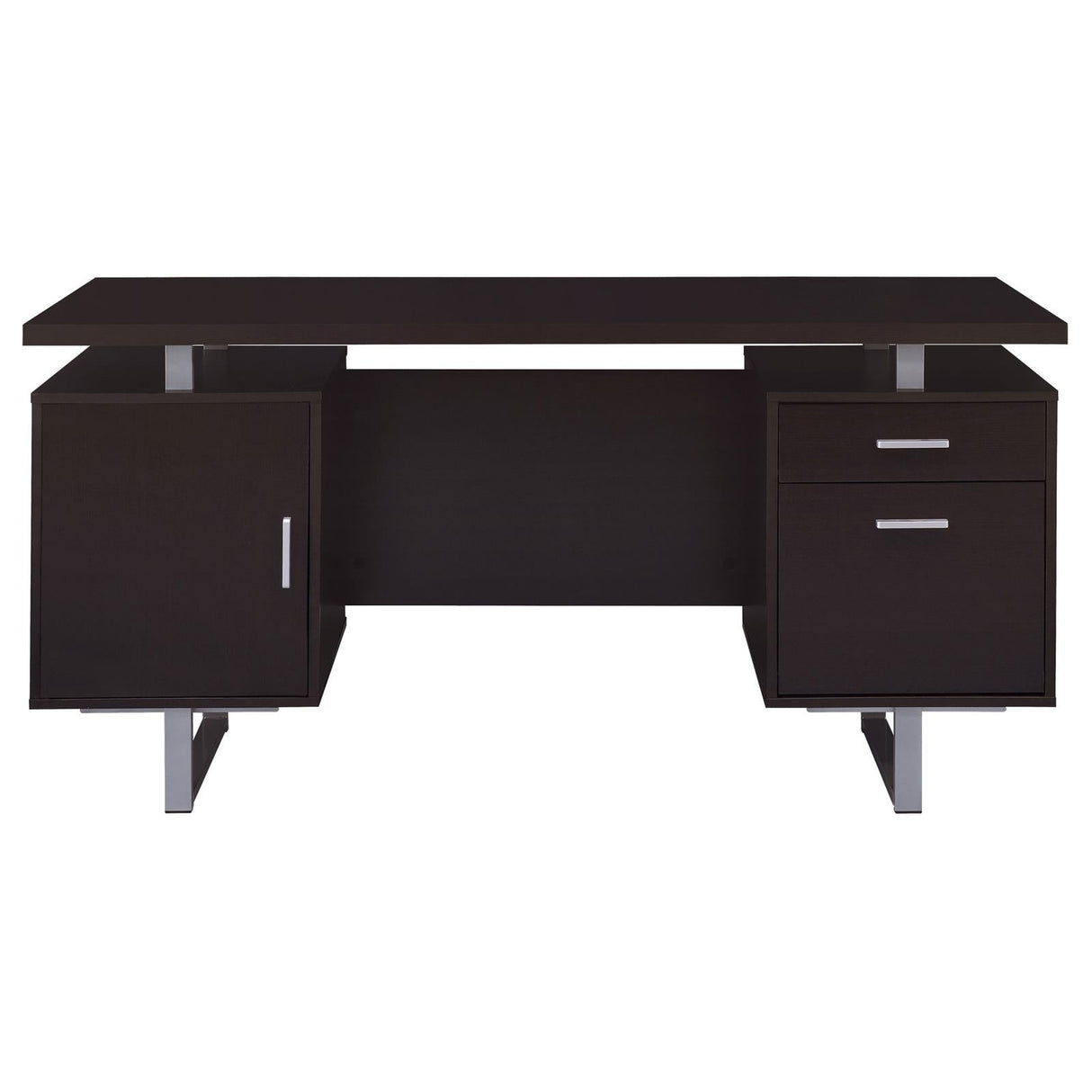 Lawtey Cappuccino Rectangular Storage Office Desk