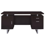 Lawtey Cappuccino Rectangular Storage Office Desk