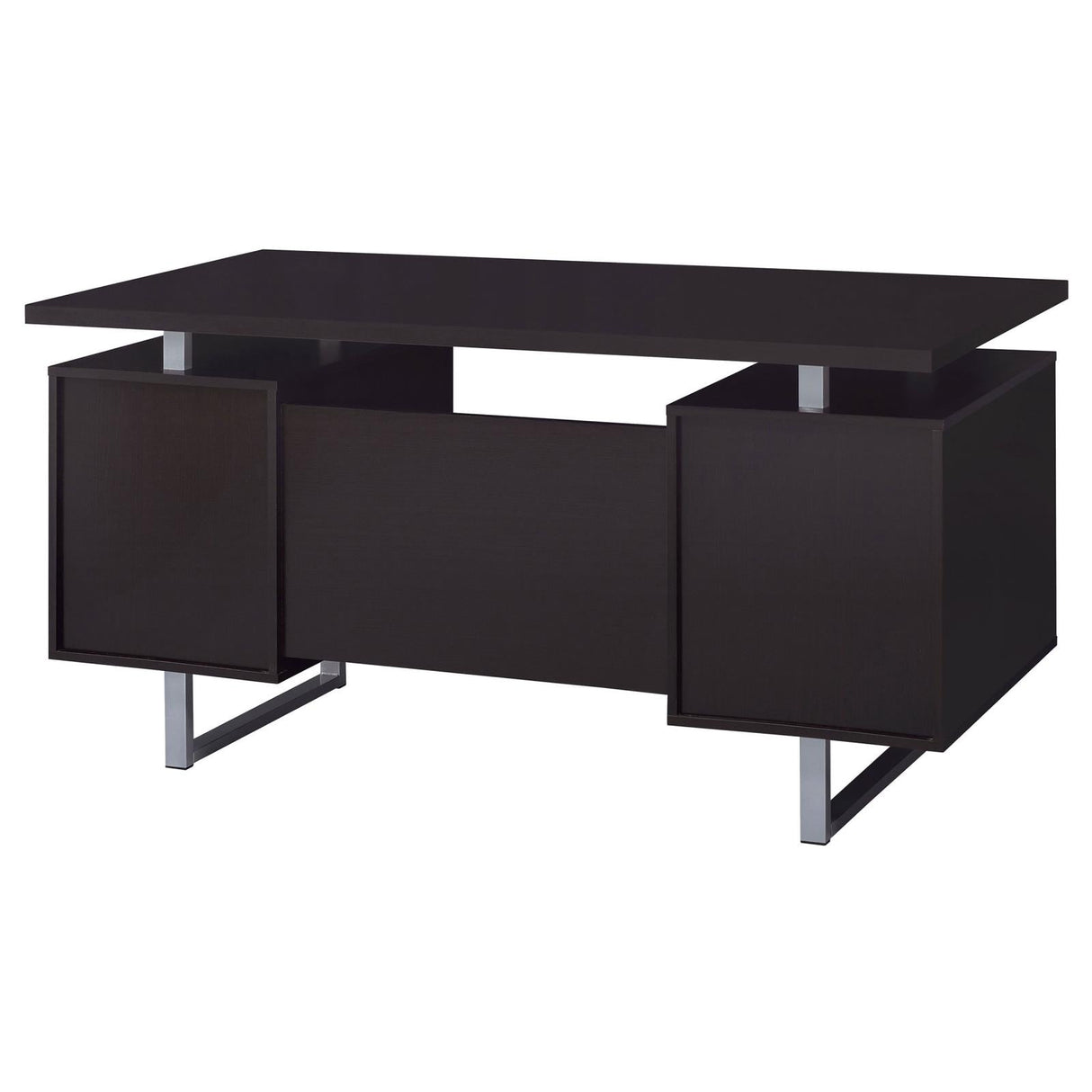 Lawtey Cappuccino Rectangular Storage Office Desk