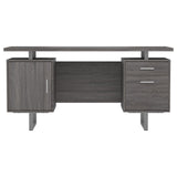 Lawtey Weathered Gray Floating Top Office Desk by Coaster at Eve Furniture