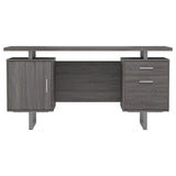 Lawtey Weathered Gray Floating Top Office Desk by Coaster at Eve Furniture