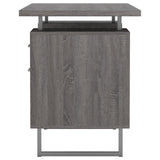 Lawtey Weathered Gray Floating Top Office Desk by Coaster at Eve Furniture