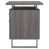 Lawtey Weathered Gray Floating Top Office Desk by Coaster at Eve Furniture