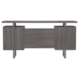 Lawtey Weathered Gray Floating Top Office Desk by Coaster at Eve Furniture