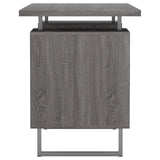Lawtey Weathered Gray Floating Top Office Desk by Coaster at Eve Furniture