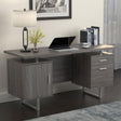Lawtey Weathered Gray Floating Top Office Desk by Coaster at Eve Furniture