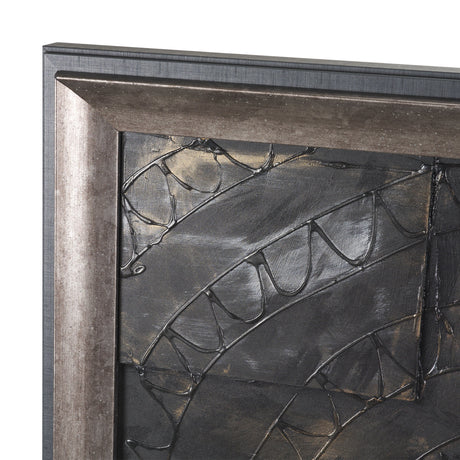 Layered Alloy I by Studio M a handmade Original 3D Textured Framed Artwork by Mercana at Eve Furniture