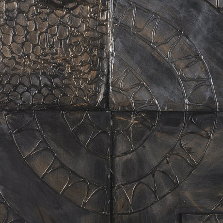 Layered Alloy I by Studio M a handmade Original 3D Textured Framed Artwork by Mercana at Eve Furniture