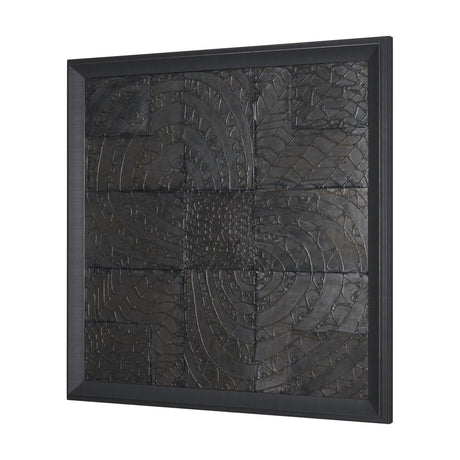Layered Alloy I by Studio M a handmade Original 3D Textured Framed Artwork by Mercana at Eve Furniture