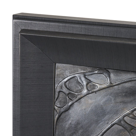 Layered Alloy I by Studio M a handmade Original 3D Textured Framed Artwork by Mercana at Eve Furniture
