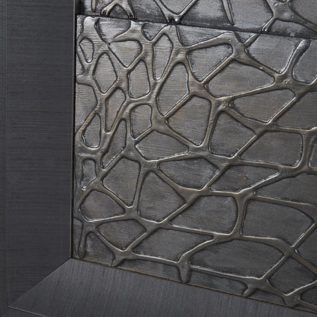 Layered Alloy I by Studio M a handmade Original 3D Textured Framed Artwork by Mercana at Eve Furniture