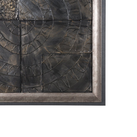 Layered Alloy I by Studio M a handmade Original 3D Textured Framed Artwork by Mercana at Eve Furniture