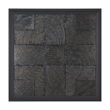 Layered Alloy I by Studio M a handmade Original 3D Textured Framed Artwork by Mercana at Eve Furniture