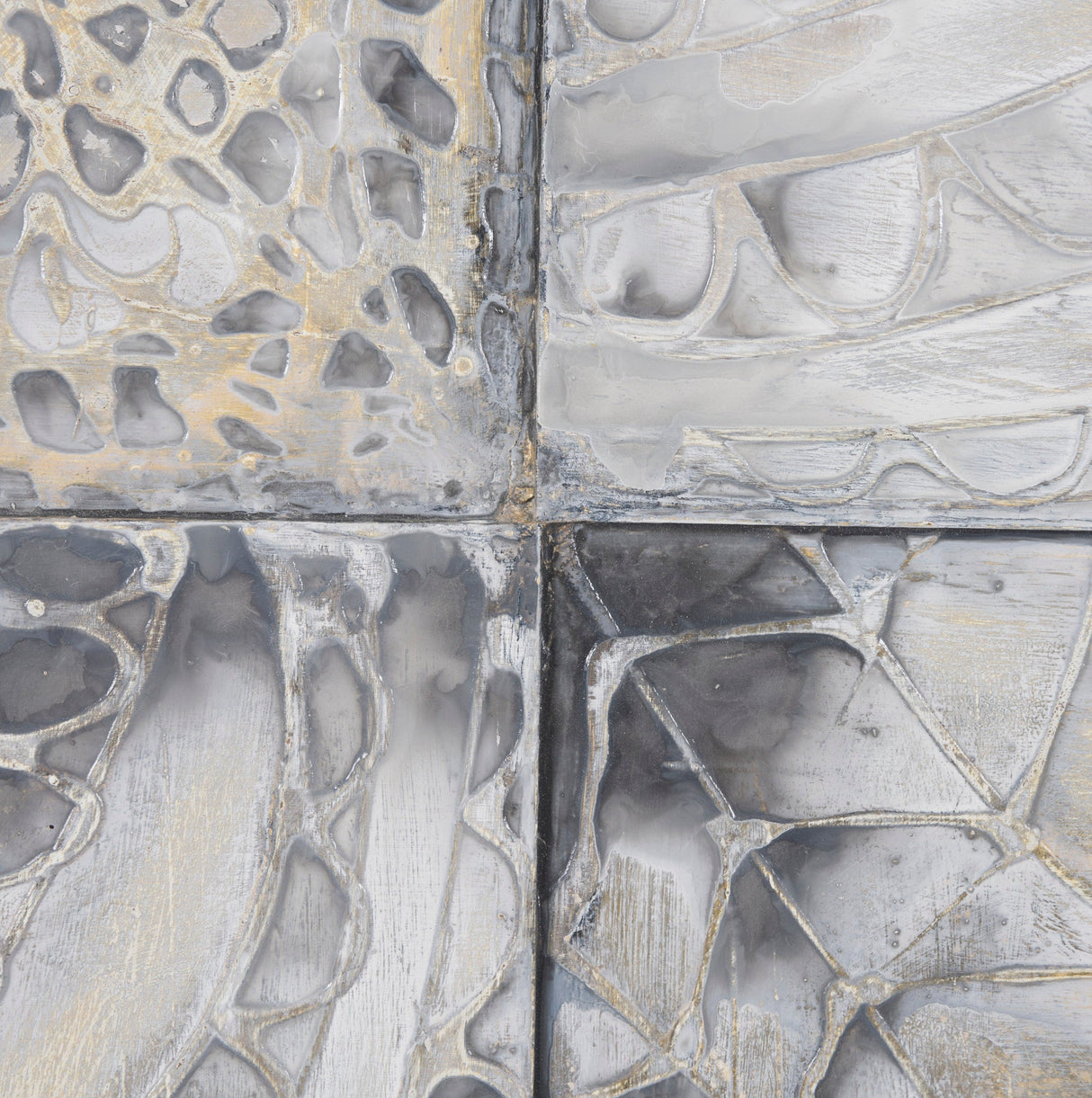 Layered Alloy II by Studio M a handmade Original 3D Textured Framed Artwork by Mercana at Eve Furniture
