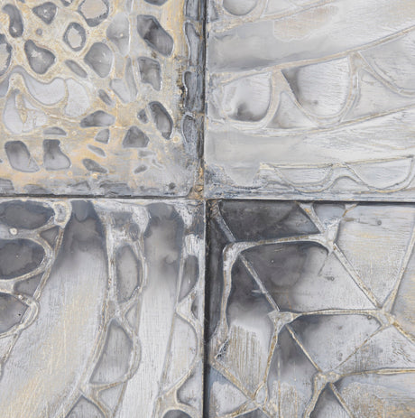 Layered Alloy II by Studio M a handmade Original 3D Textured Framed Artwork by Mercana at Eve Furniture