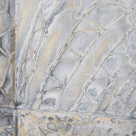 Layered Alloy II by Studio M a handmade Original 3D Textured Framed Artwork by Mercana at Eve Furniture