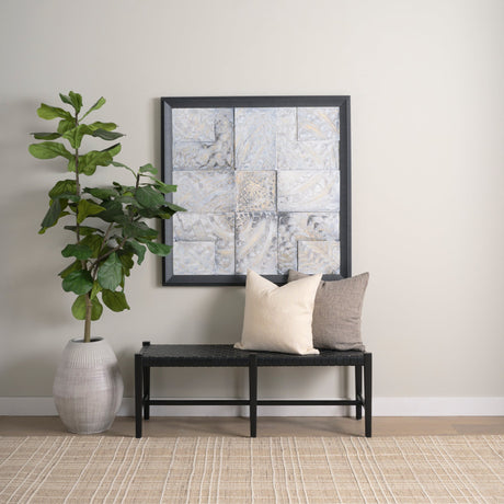 Layered Alloy II by Studio M a handmade Original 3D Textured Framed Artwork by Mercana at Eve Furniture